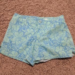 Justice size 10s Floral print shorts